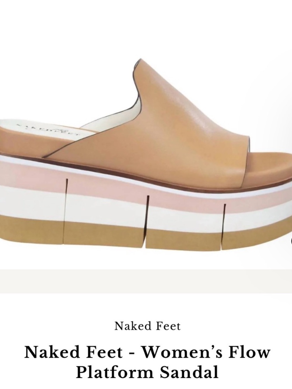 Naked Feet Platform Sandal - worn  twice